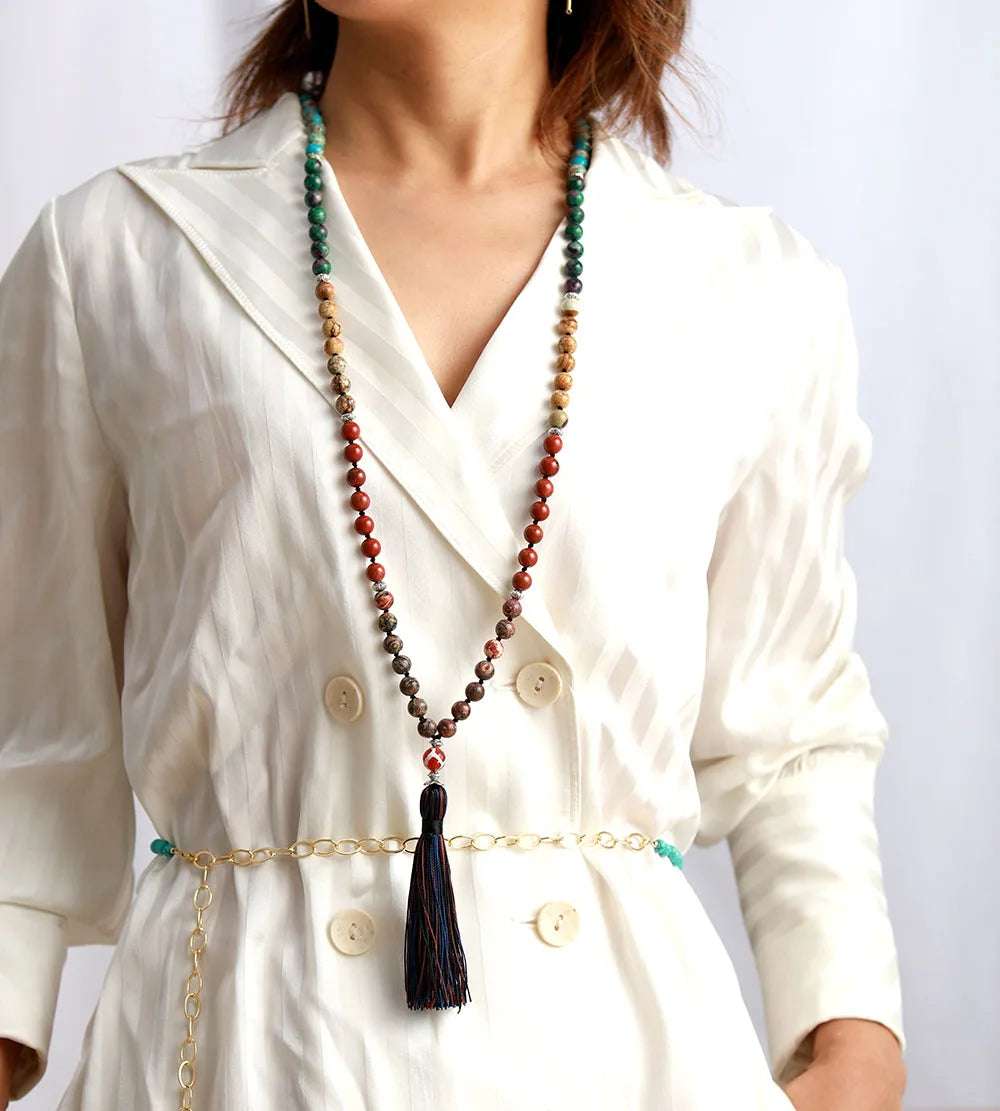 7 Chakra Mala Tassel Necklace - Bela Fils BoutiqueNecklacesBela Fils Boutique